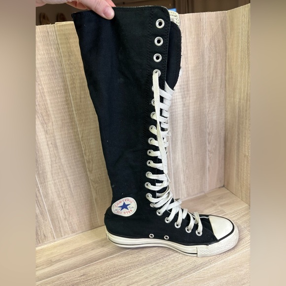 RARE🔥 Converse Chuck Taylor All Star XXHI Hi Boot Black Tall Canvas Boots - Picture 3 of 10